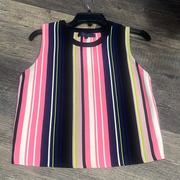Rachel Roy Multi-Color Striped Sweater Tank - Picture 1 of 7
